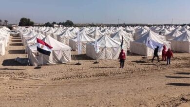 مخيم الهلال الأحمر المصري للنازحين