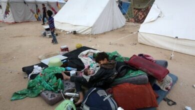 مخيمات اللاجئين في غزة