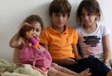 الأطفال النازحين في جنوب لبنان